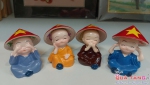 Tượng chú tiểu nón lá cờ đỏ sao vàng cute