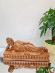 Tượng Phật Thích Ca nhập niết bàn để xe ô tô 24x10cm