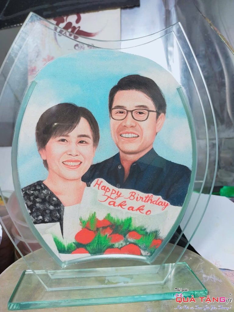 Tranh cát chân dung 3