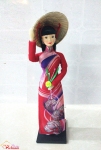 Búp bê áo dài Việt Nam - Áo dài hiện đại (22cm x 5cm x 5cm)